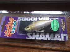 Older Gary Yamamoto Sugoi VIB Shaman Rattle Bait 110 Gold Shiner One Knocker