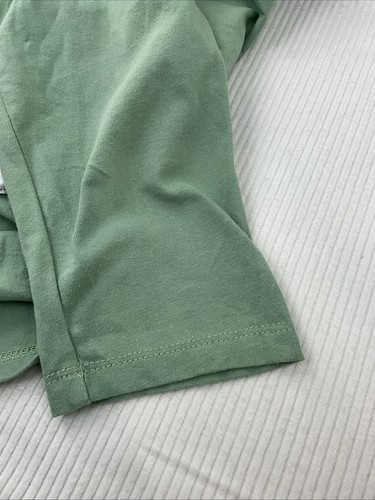 Shirt DAVID JONES Women’s Long Sleeve Size L Green 100% Organic Cotton Shirt - Picture 6 of 9