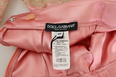 【関税&送料込】Dolce & Gabbana Pink Lace Pant Dolce & Gabbana Floral Lace Trousers | Pink | FARFETCH
