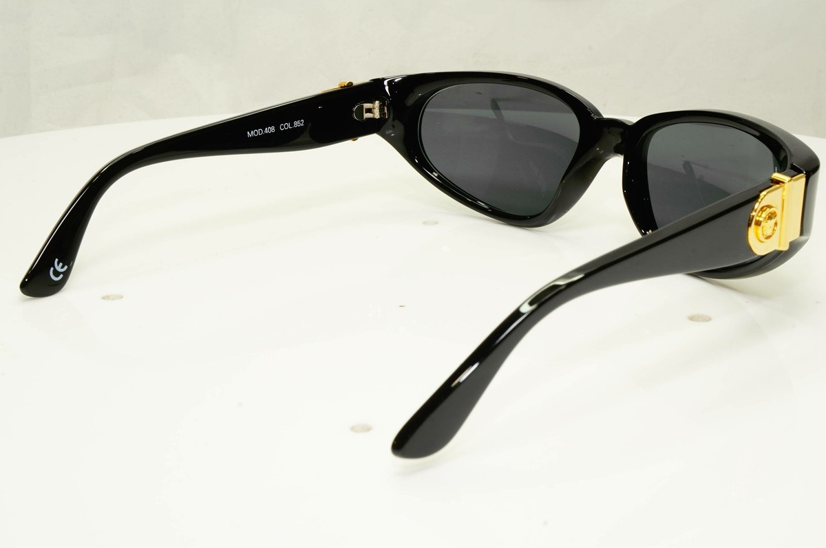 Gianni Versace 1996 Mens Vintage Black Gold Medusa Sunglasses MOD