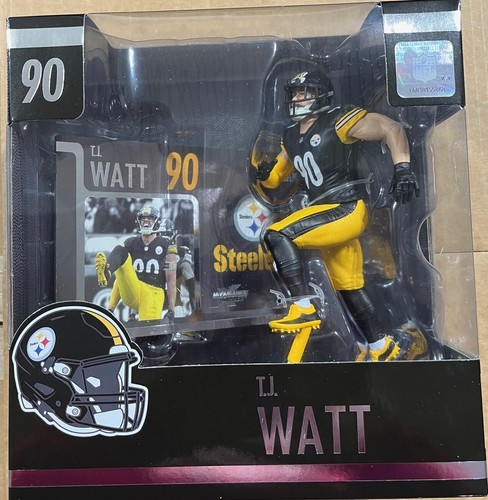 T.J. Watt McFarlane NFL Football Legacy Series 7" Figure Pittsburgh Steelers