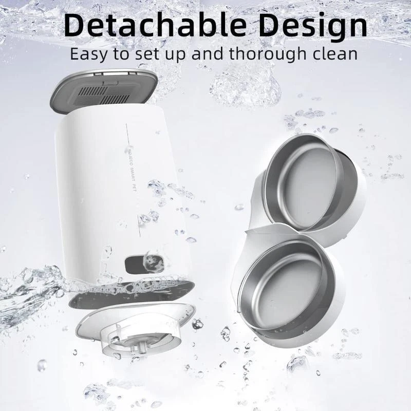 Automatic Pet Feeder Single Basin Double Basin Smart Cat Food Dog Food Dispenser - Image 4 of 4