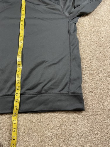 Nike Therma Fit Gray / High Vis Green Hoodie Sweatshirt Men’s L Large - Picture 7 of 7