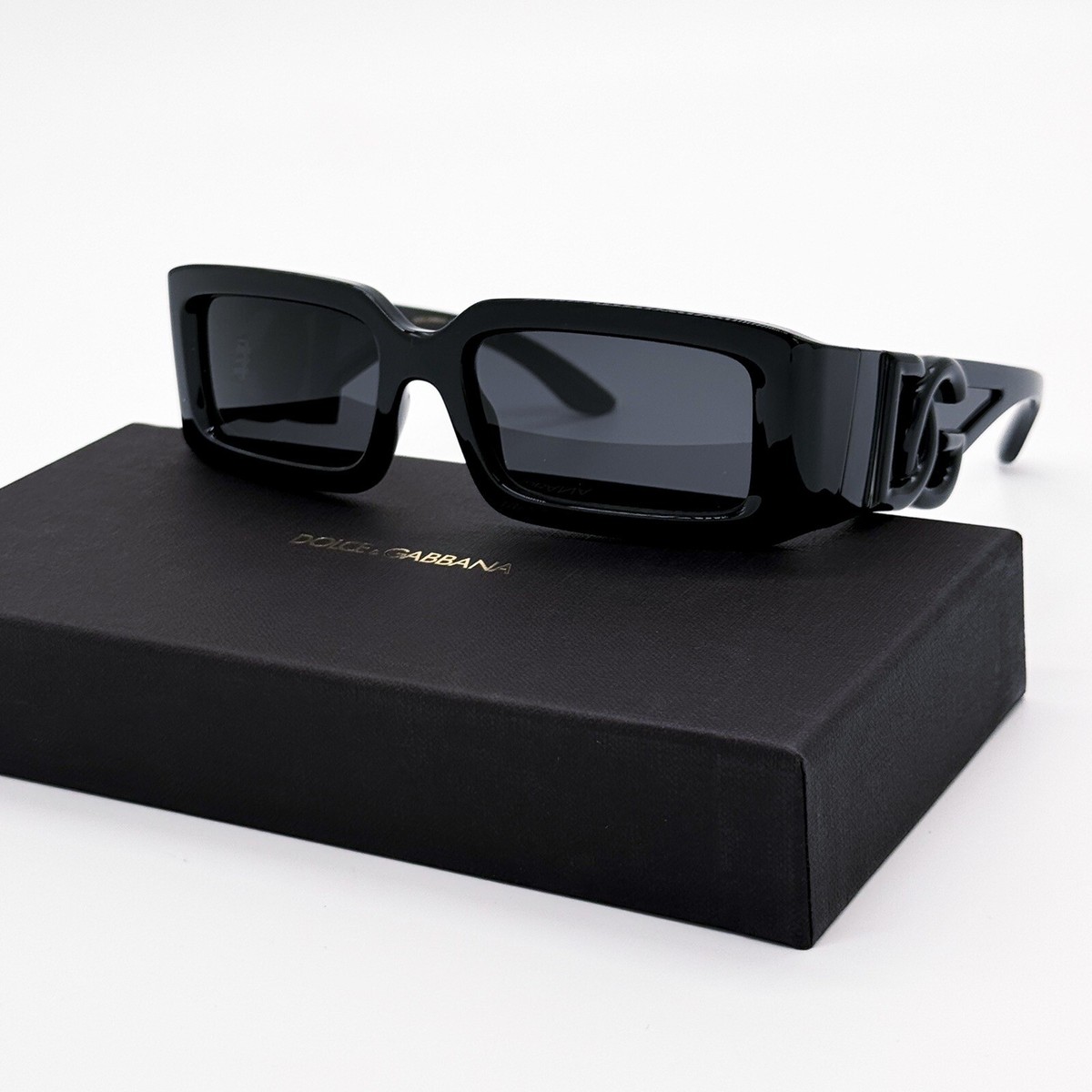 NEW DOLCE&GABBANA DG6197 50/87 SQUARE BLACK UNISEX