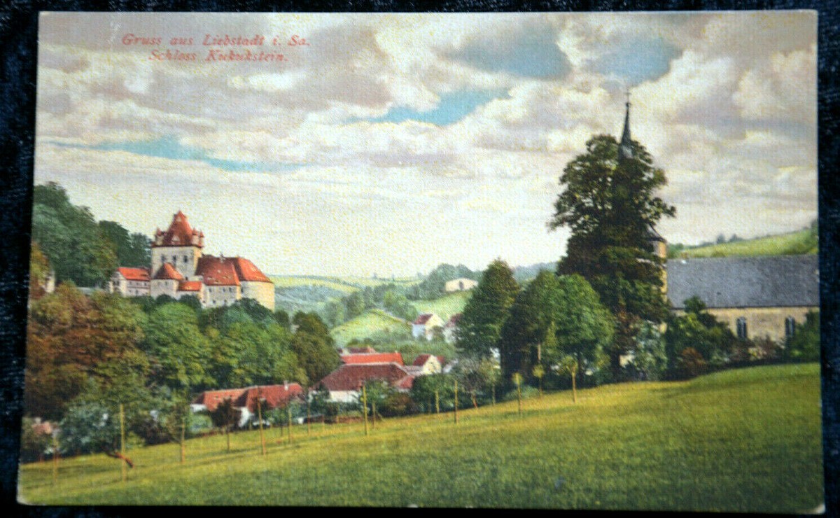 56978 AK Gruss aus Liebstadt in Sachsen Schloß Kuckuckstein um