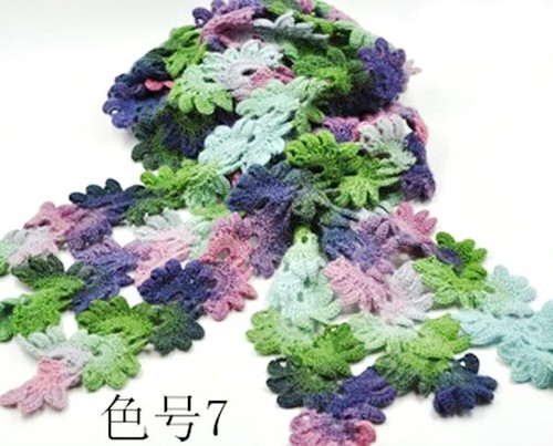 Venta 6 bolas x 50 gr alfombra arco iris colorida chal lana cachemir hilo de ganchillo a mano 07 - Imagen 3 de 12
