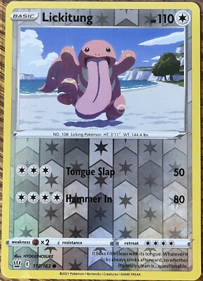 Lickitung 113/163 - Reverse Holo - Battle Styles - Common - Read Desc.