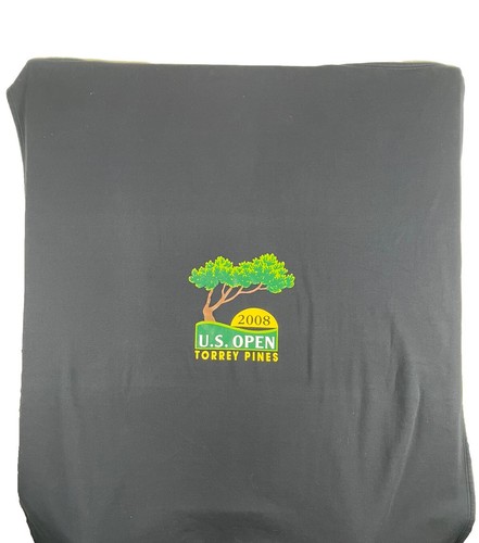 2008 US Open Golf Torrey Pines Blanket 6ft X 4ft Navy Blue PGA Tiger Woods - Picture 2 of 3