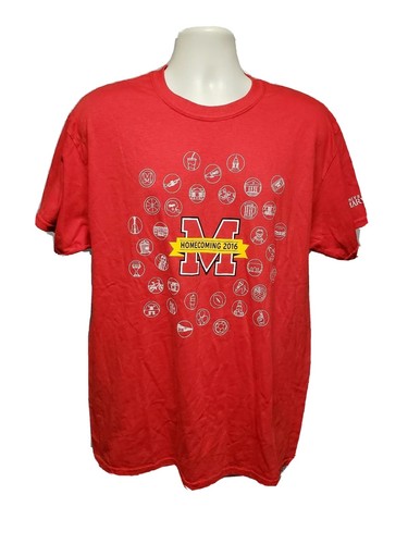 2016 University of Maryland Homecoming Adult Large Red TShirt - Picture 1 of 10