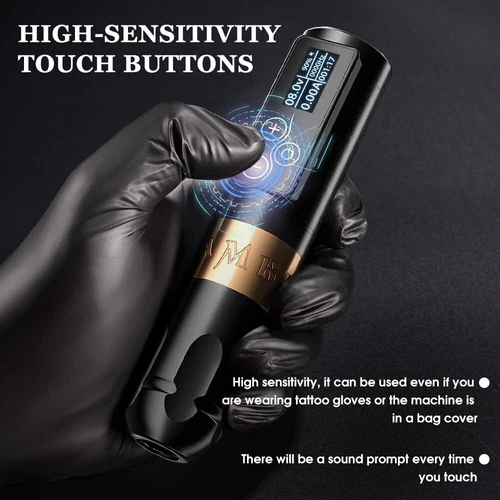 Ambition Wireless Tattoo Machine Rotary Pen Touchscreen Battery Pack 2400mAh LED image 9