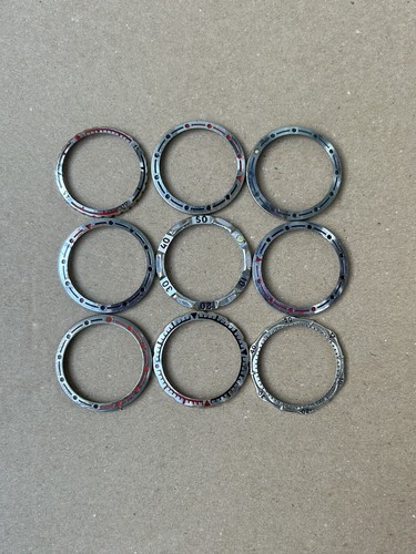 Vintage Bulk Of 9 Vostok Watch Bezels Komandirskie Amphibia Soviet USSR 1980s