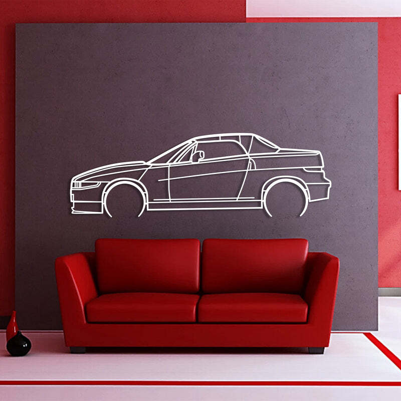 Wall Art Home Decor 3D Acrylic Metal Car Auto Poster USA Silhouette RZ Detailed
