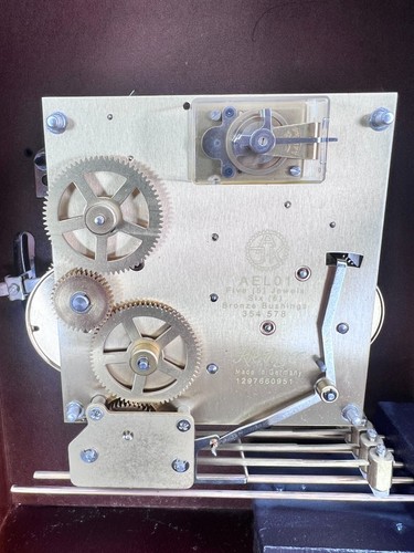 Howard Miller Kaminuhr 612-437 AEL01 ECH 354 578 Uhrwerk ca 2000 funktioniert - Bild 7 von 13