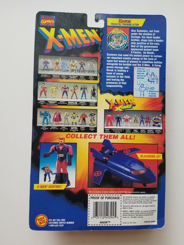 Toy Biz Marvel X-Men Invasion Series Havok Action Figure 1995, in good condition - Picture 2 of 2