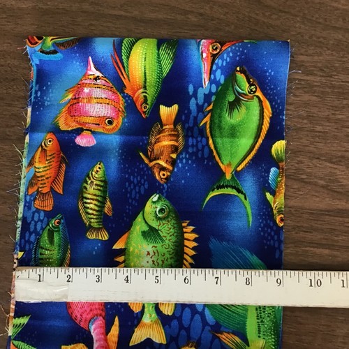 9x44” quarter yard bundle 12 Pieces 100% Cotton Florals Checks Solid Tropical - Picture 6 of 6