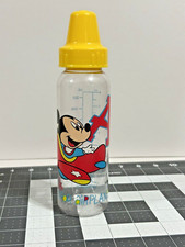 Vintage Disney Babies Evenflo Bottle Novelty Nurser Baby Mickey Mouse Plane1996