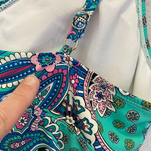 Love Your Assets Sara Blakely Spanx One Piece Swimsuit Size XL Colorful Paisley - Picture 21 of 21