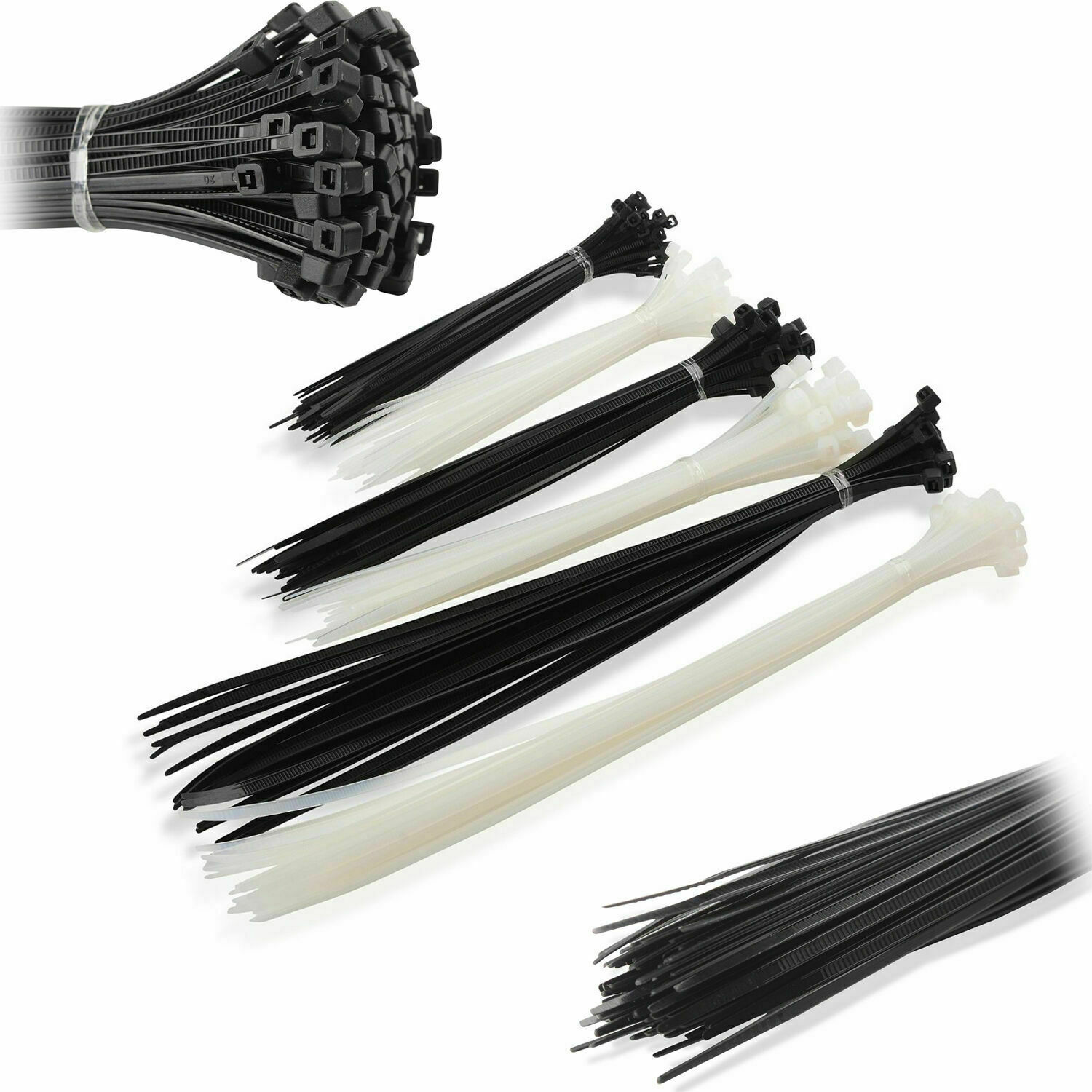 Multi-Purpose Cable Ties 1400 Pieces Various Sizes - PowerhousePC