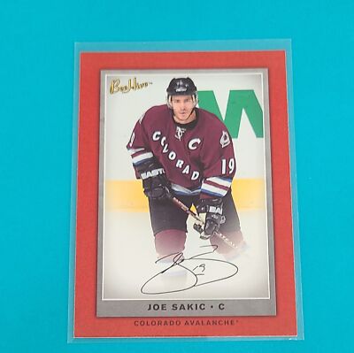 2006-07 UD Beehive Red Facsimile Signatures #75 Joe Sakic HOCKEY Card 9A