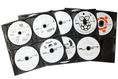 Lot of Vintage Software Linux User Developer Magazine Disc Operating System DVD