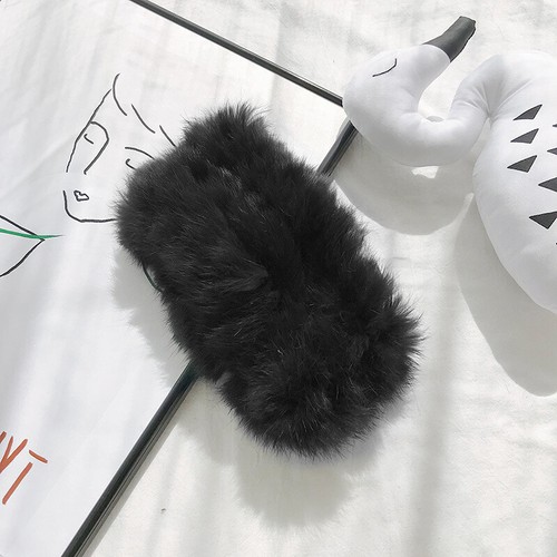 Girls Rabbit Hair Hairband Furry Warm Vintage Lady Fluffy Nomad Headband Fashion - Bild 16 von 17