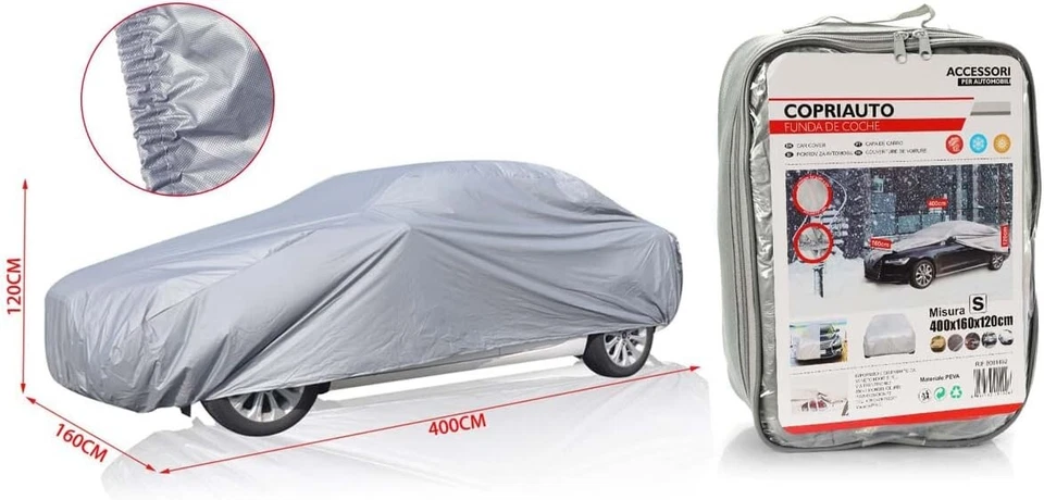 TELO COPRIAUTO IMPERMEABILE ANTIGRAFFIO UNIVERSALE TAGLIA S/M/L/XL/XXL CON BORSA - Immagine 4 di 4