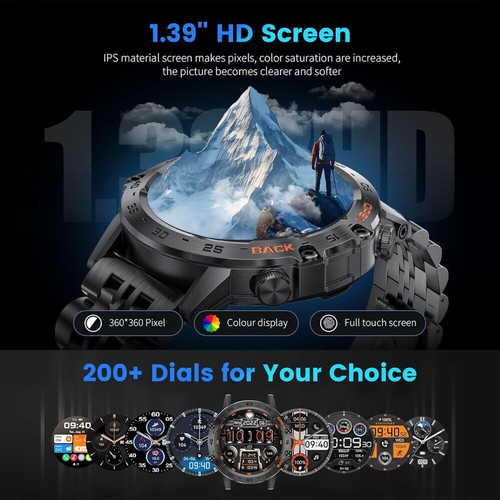 K52 Smartwatch Pomiar ciśnienia krwi Telefony Powiadomienia Zegarek fitness Sport - Zdjęcie 13 z 20