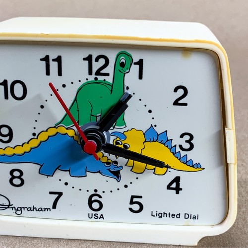Dinosaur Alarm Clock Toastmaster Ingraham Vintage Electric Desk Clock 49-289 - Picture 16 of 21