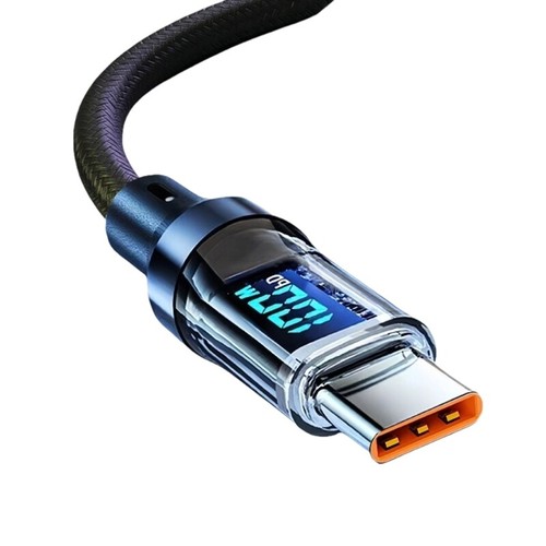120W Super Fast Charging Type C Cable Dynamic Digital Display Real Time Voltages - 第 35/38 張圖片