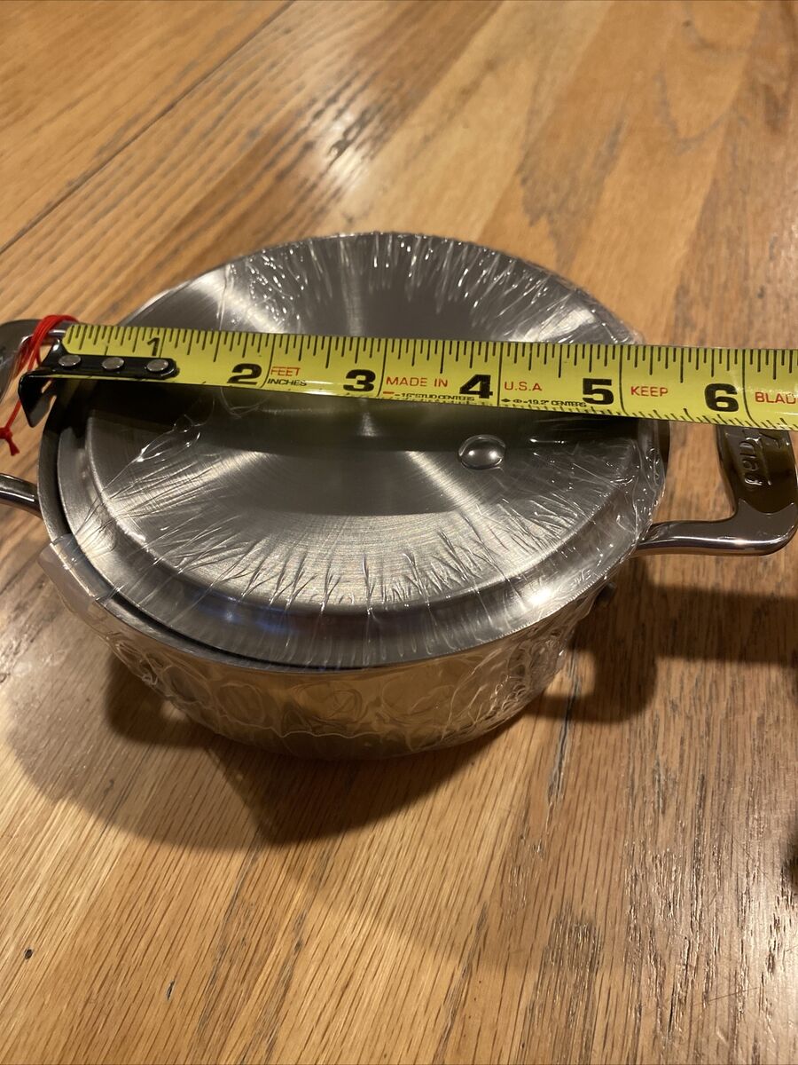 All-Clad Stainless Steel 1/2 Quart Cocotte, New w/ Tags All-Clad Stainless Steel 1/2 Quart Cocotte, New w/ Tags