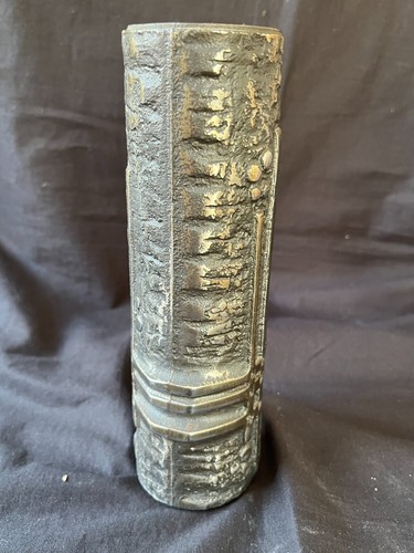 RARE VASE SCULPTÉ OLAV JOFF BRUTALISTE EN ACIER INOXYDABLE - NORVÈGE ~ MCM MILIEU DU SIÈCLE - Photo 4 sur 7
