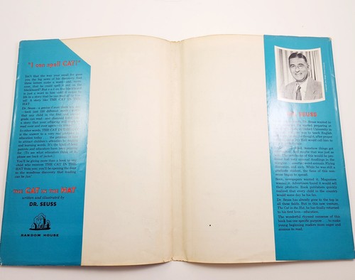 DR SEUSS CAT IN THE HAT 1957 FIRST 1ST EDITION PRINTING W/ DUST JACKET VINTAGE - Picture 8 of 8