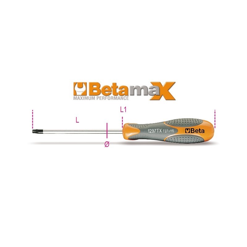 CHIAVI MASCHIO CON IMPUGNATURA PER VITI CON IMPRONTA TORX® T40 ART. 1297TX