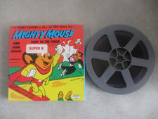 VINTAGE MIGHTY MOUSE TERRYTOONS FIGHT TO THE FINISH SUPER 8 FILM REEL W/ BOX