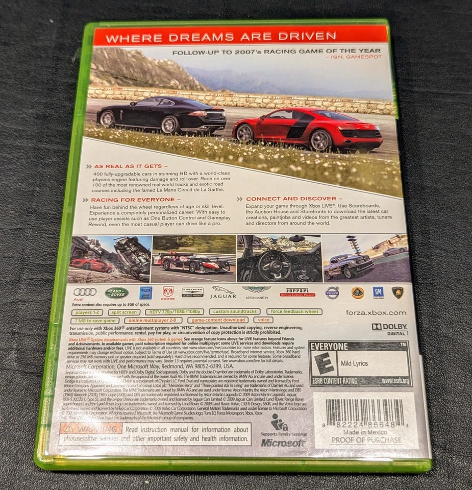 Forza Motorsport 3 Xbox 360 CIB Complete - Image 2 of 4