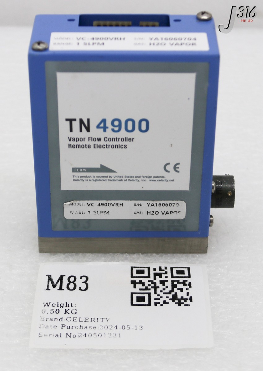 レンジ様 M83 CELERITY MFC, VAPOR FLOW CONTROLLER, TN 4900 SERIES VC-4900VRH