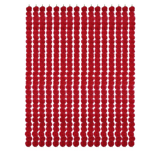 200 Pcs Lot Indian Artificial Marigold Flower Garland Wedding Christmas Decor - 第 16/53 張圖片