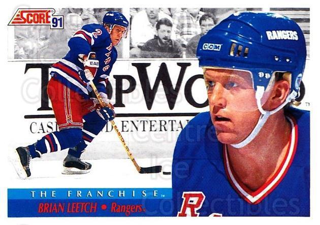 1991-92 Score Canadian Bilingual #363 Brian Leetch