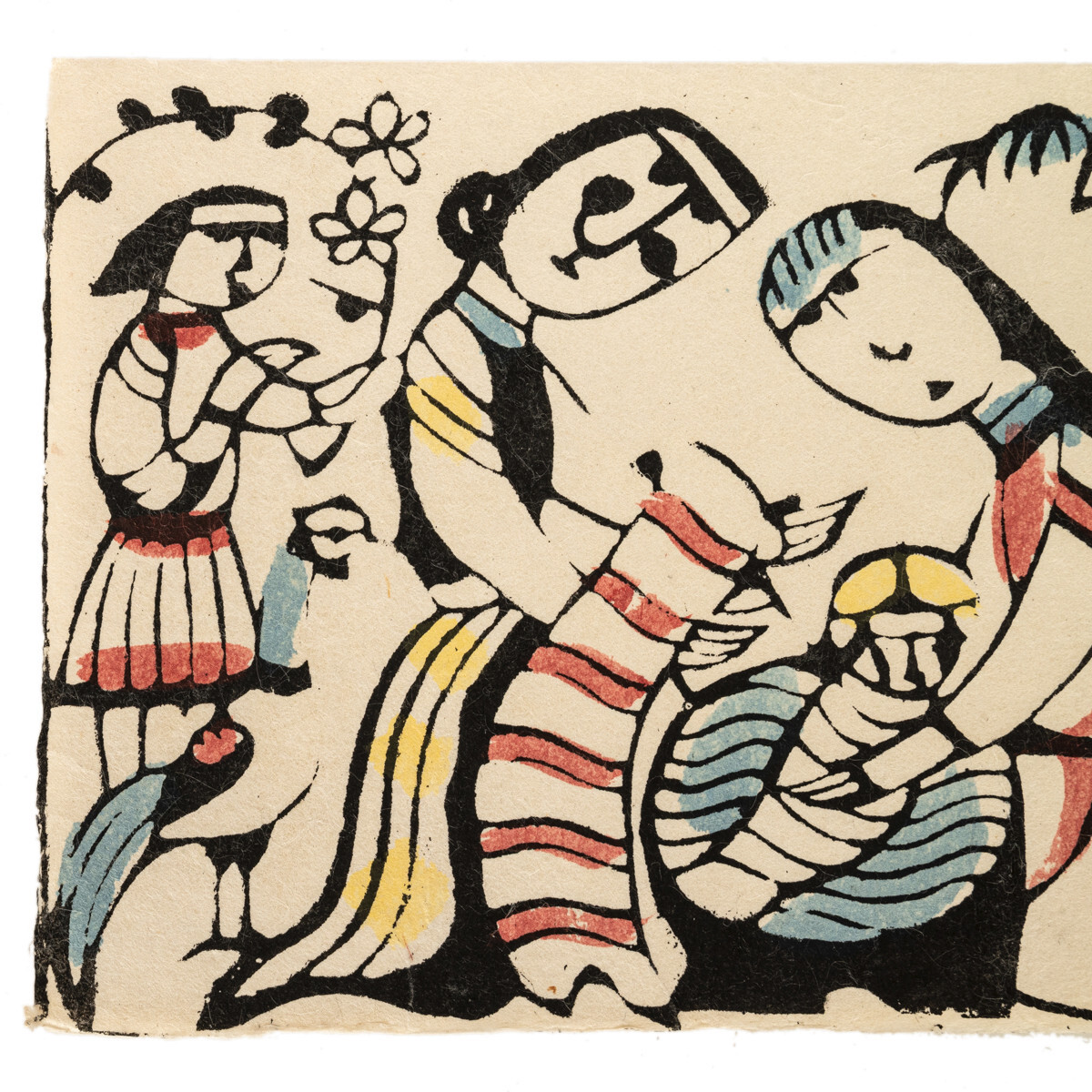 7) Watanabe Sadao Sosaku-Hanga Print Katazome Japanese Stencil