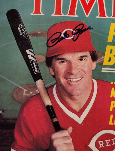 1985 PETE ROSE Signed TIME Magazine-CINCINNATI REDS-PSA Authentication - Picture 3 of 10