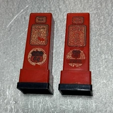 Vintage Phillips 66 Gas Pump Plastic Salt & Pepper Shakers