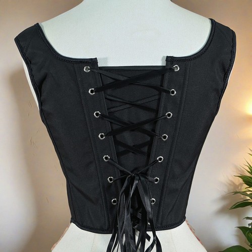 Women Tight Corset Bustier Skull Gothic Bodice Lace Up Bone Shaping Tops Costume - Picture 5 of 13