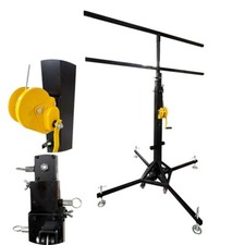 Stage Light Stand 5.91-13.12Ft Heavy Duty 16 Light Positions 4 wheels 440.92Lbs