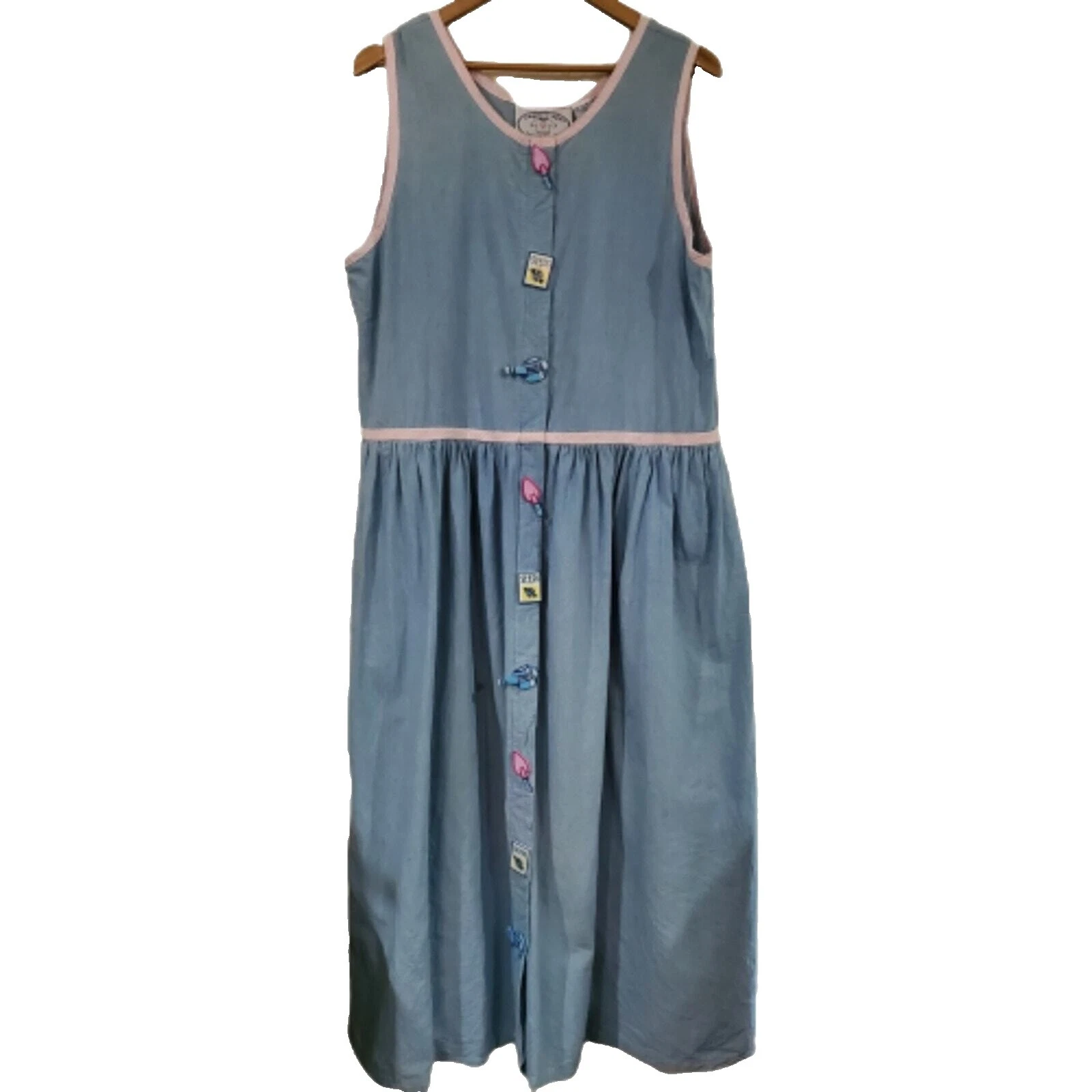 Denim Maxi Vintage Dresses for Women