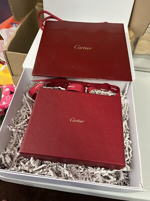 カルティエ　レッド ギフトボックス セット cartier gift box authentic. Red And White Box Included | eBay