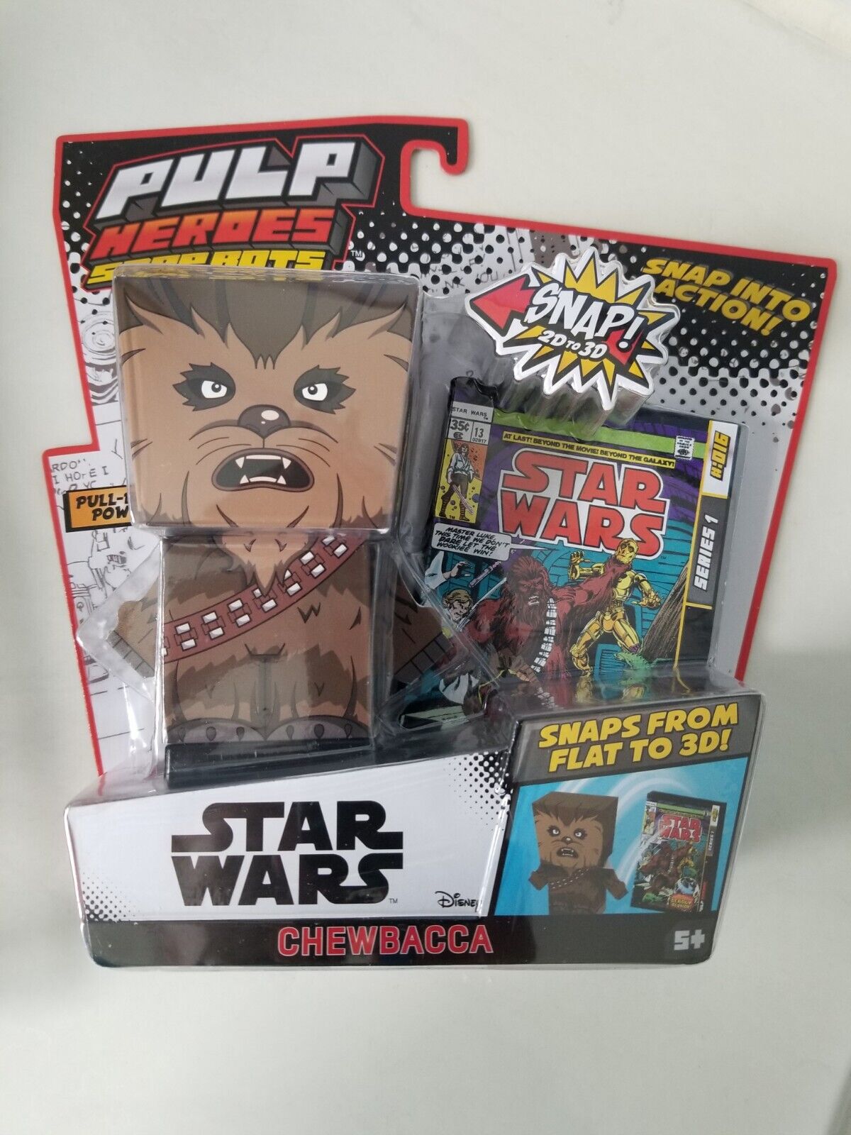 Star Wars Chewbacca Pulp Heroes Snap Bots Series 1 - 2D to 3D Far Out Toys Inc