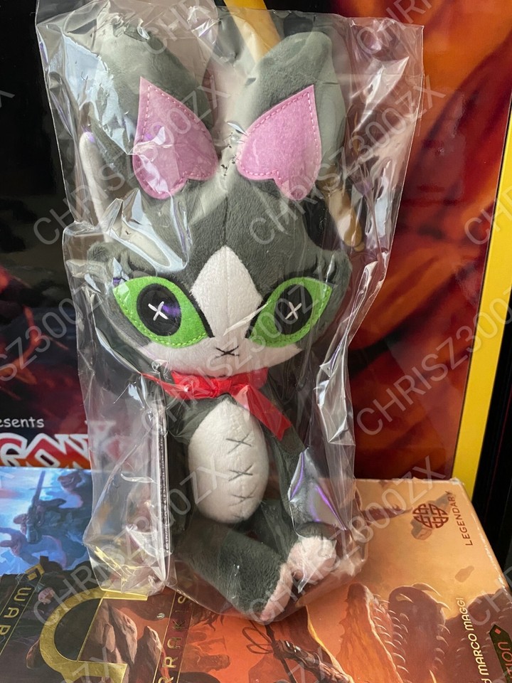 final Fantasy XIV Cait Sith Doll Plush Figure Plushie + Cat Ears Head ...
