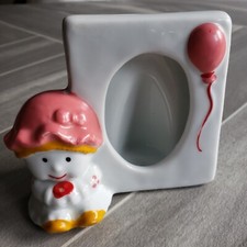 Picture Frame Porcelain Pink Girl Nursery Vintage