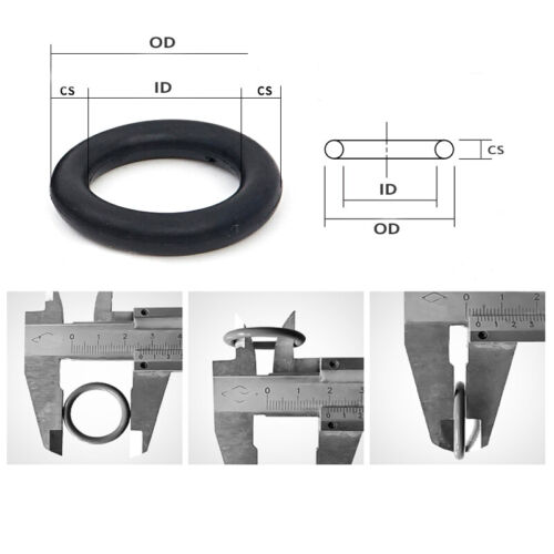 NBR O-Ringe Gummiringe Dichtung Schnurstärke 5mm Dichtungsringe Außen 15-420mm - Bild 3 von 8