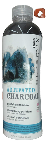 RUSK Puremix Activated Charcoal Purifying Shampoo 35 oz, 1L Large Bottle-3 Pack - Picture 6 of 6